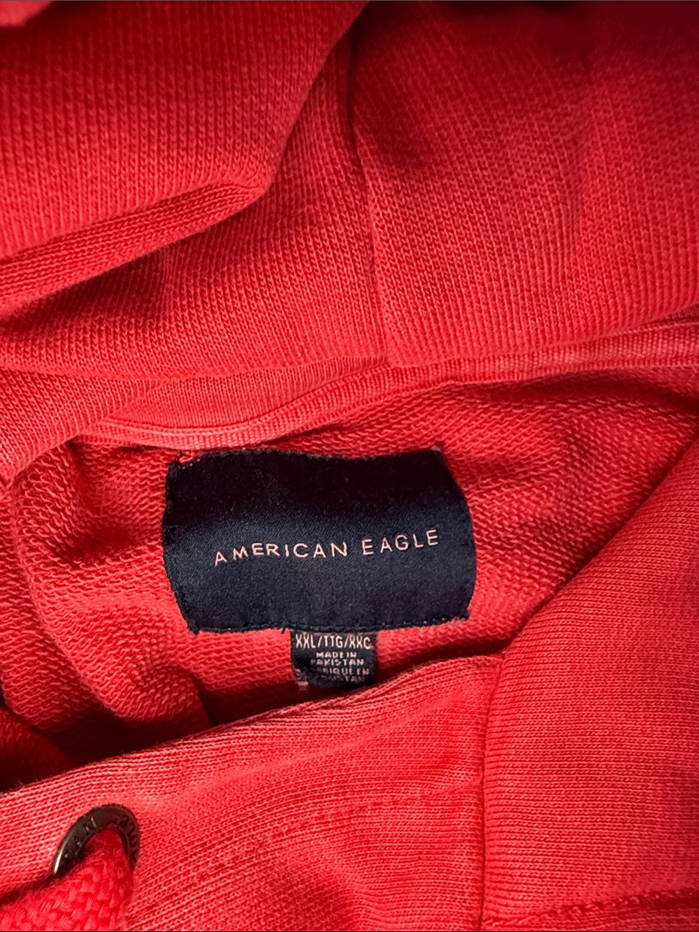 American Eagle Outfitters Red Graphic Pullover Hoodie for Men - Picture 2 of 7